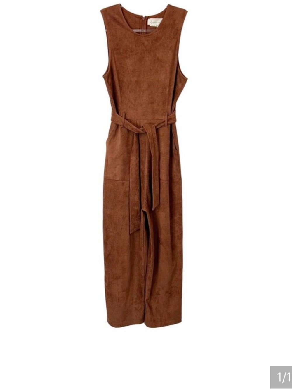 Anthropologie suede jumpsuit - Picture 1 of 6